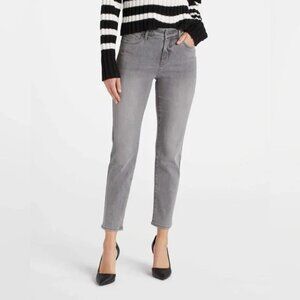 Gray Slim Straight Jean